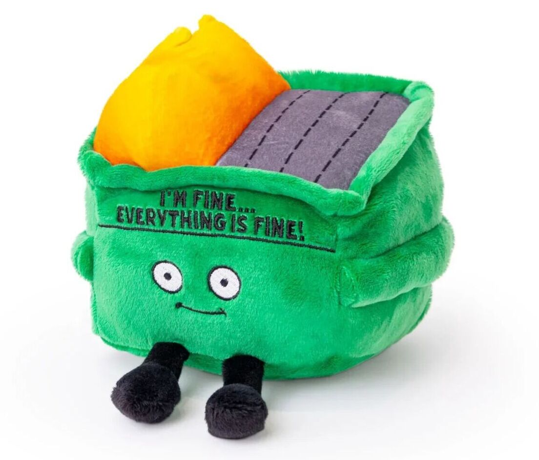 Punchkins - I'm Fine...Everything Is Fine Dumpster Fire Plush Toy