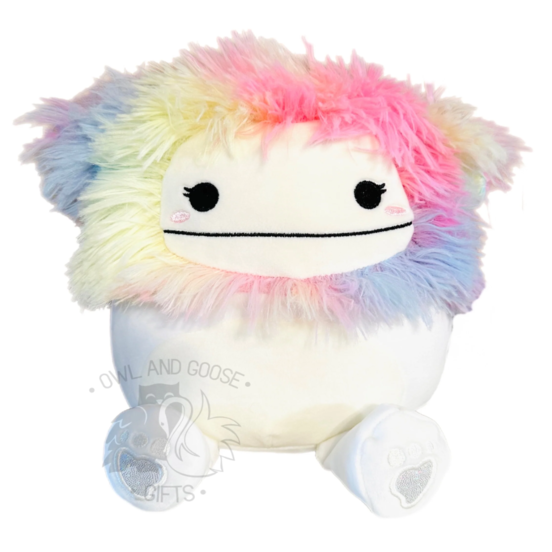 Squishmallow 8 Inch Zaylee the White Bigfoot Plush Toy